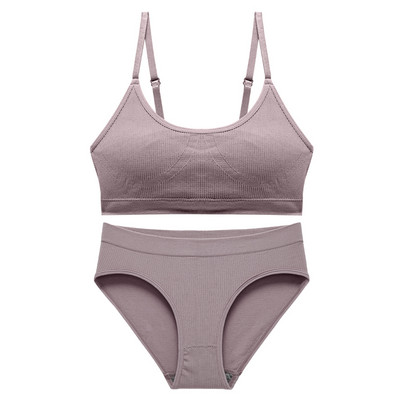 ACELANDY-seksi bešavni komplet grudnjaka Push Up ženski grudnjak Fitness Donje rublje Mekani grudnjak+gaćice Udobno rastezljivo odijelo bez rukava