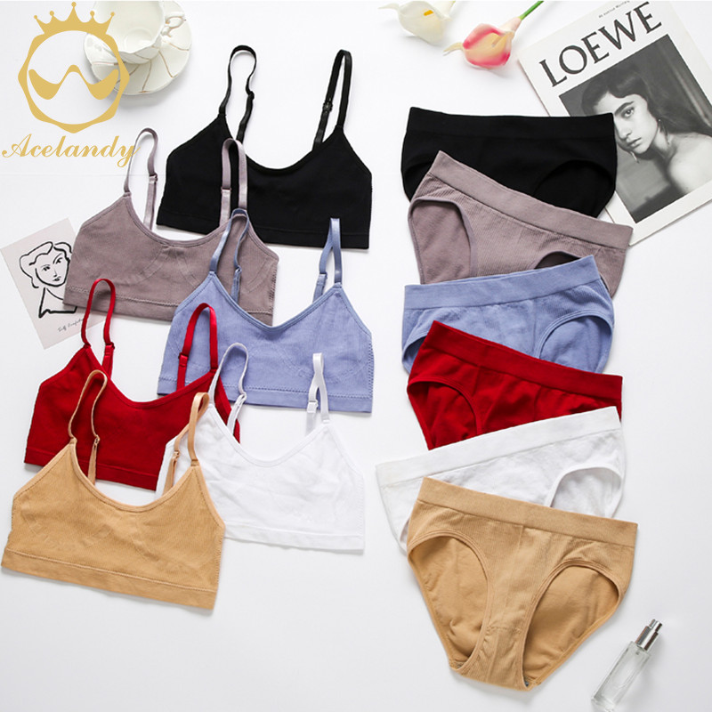 ACELANDY-seksi bešavni komplet grudnjaka Push Up ženski grudnjak Fitness Donje rublje Mekani grudnjak+gaćice Udobno rastezljivo odijelo bez rukava