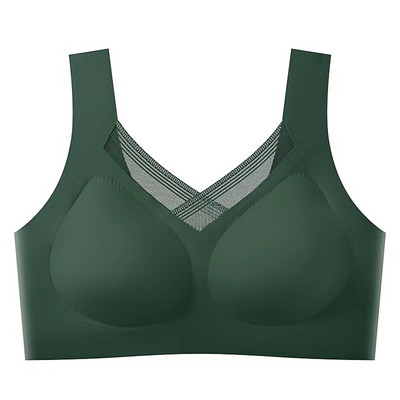 Într-o singură bucată, fără urme, spate frumos, lenjerie de corp pentru femei, piept mic adunat, fără inel de oțel, stil vestă, sutien sport pentru doamne