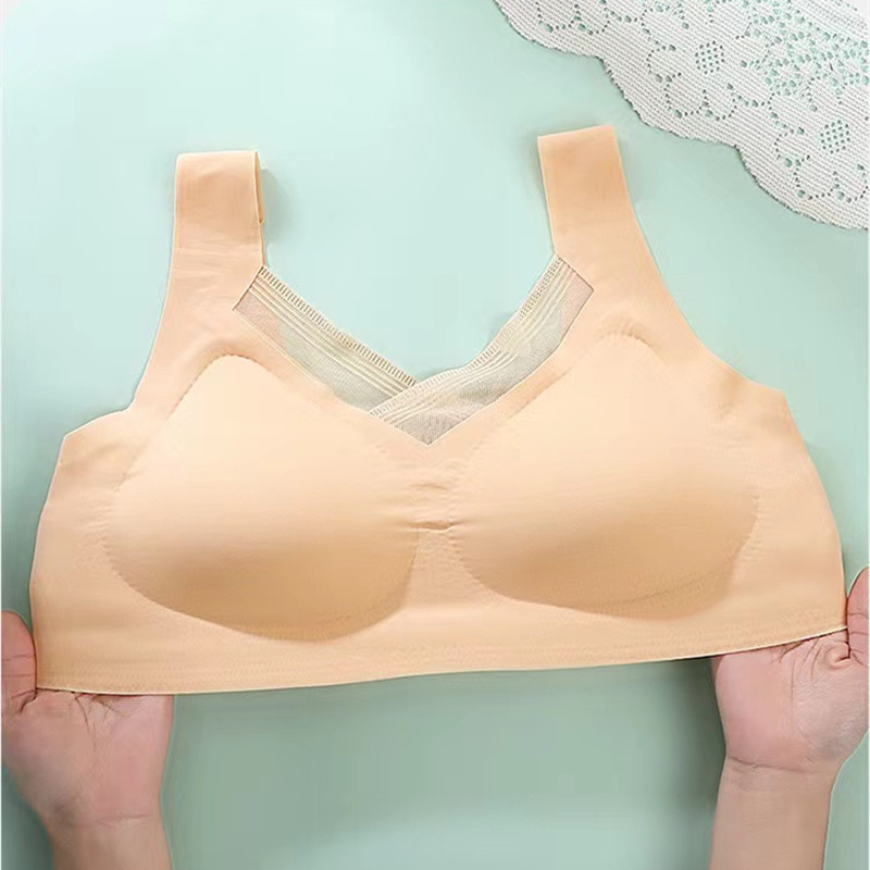 Într-o singură bucată, fără urme, spate frumos, lenjerie de corp pentru femei, piept mic adunat, fără inel de oțel, stil vestă, sutien sport pentru doamne