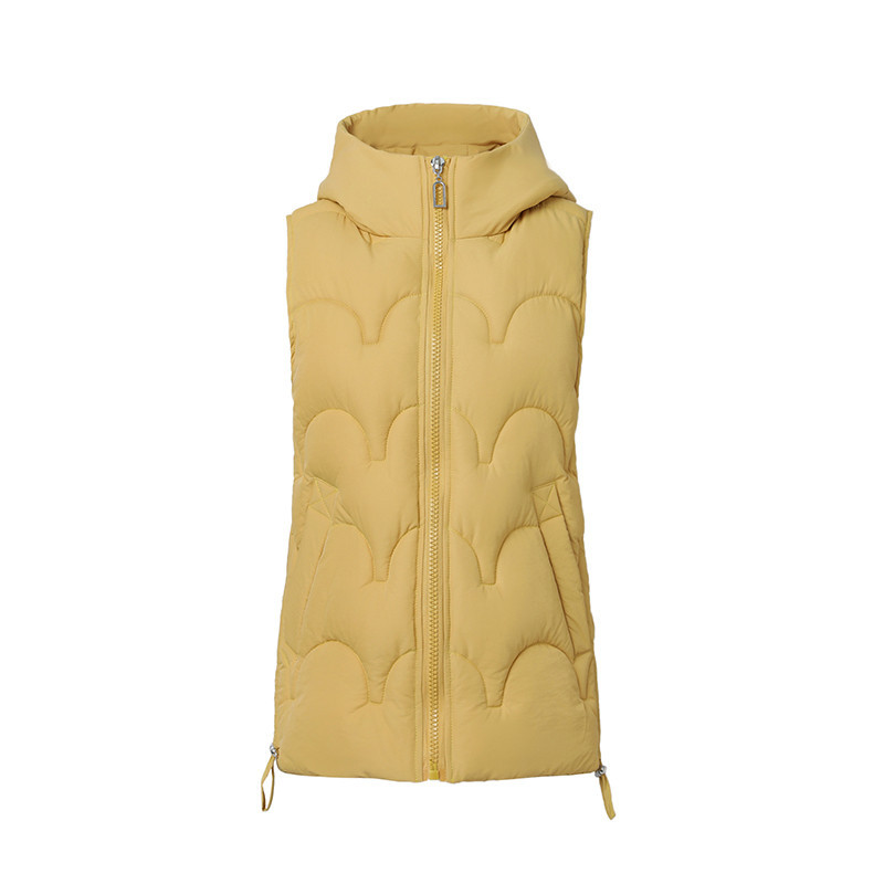 2021. Ženska zimska napuhana vesta Jednobojne ženske jakne bez rukava s kapuljačom Prsluk s patentnim zatvaračem za ženske kapute s pamučnim prslukom Chaleco Mujer