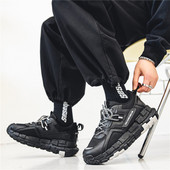 Fujeak 2023. Modne ležerne cipele Cipele za hodanje na otvorenom otporne na klizanje Prozračne mrežaste tenisice Muške cipele za gležnjeve s debelim potplatom