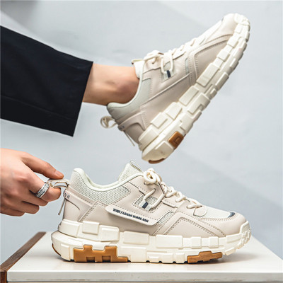 Fujeak 2023. Modne ležerne cipele Cipele za hodanje na otvorenom otporne na klizanje Prozračne mrežaste tenisice Muške cipele za gležnjeve s debelim potplatom