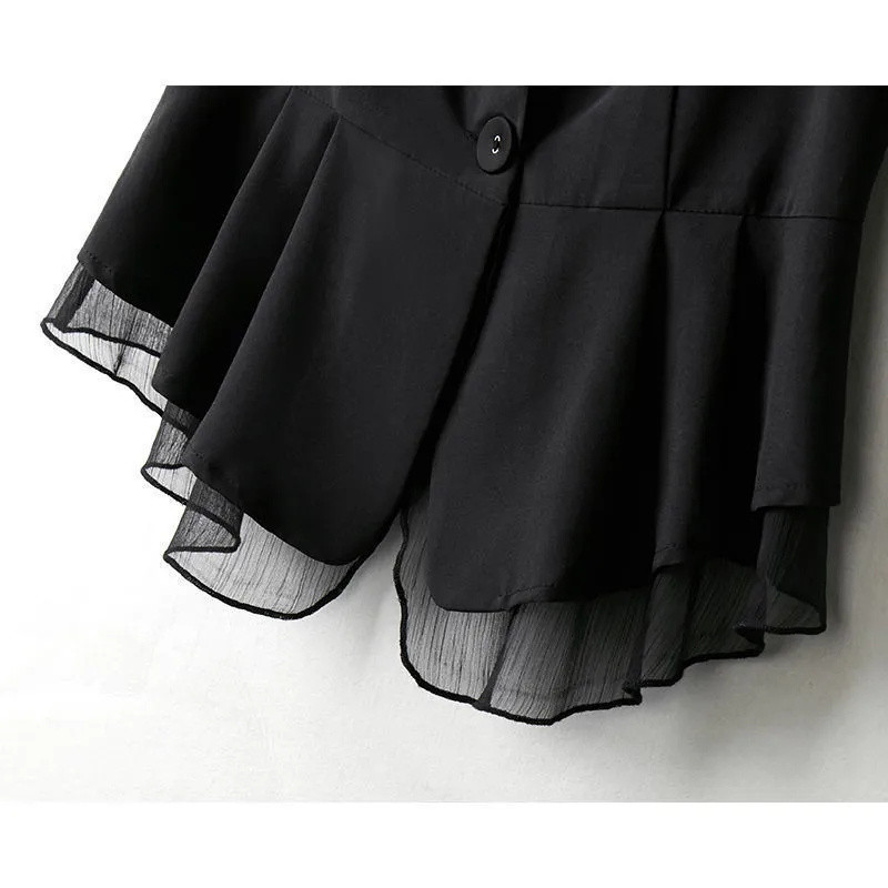 Pavasario vasaros moterų liemenės paltas Nauji ploni šifoniniai viršutiniai moteriški liemenė be rankovių striukė Juoda trumpas paltas Chalecos Para Mujer5XL
