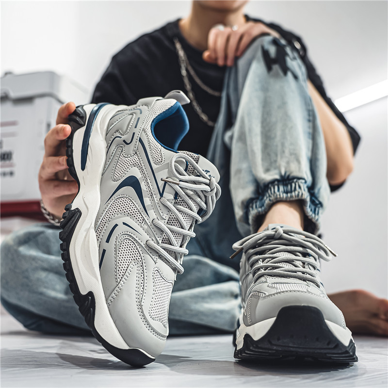 Fujeak Prozračna protuklizna muška vulkanizirana obuća Trendy atletska obuća Udobna obuća za slobodno vrijeme Vanjske tenisice veće veličine