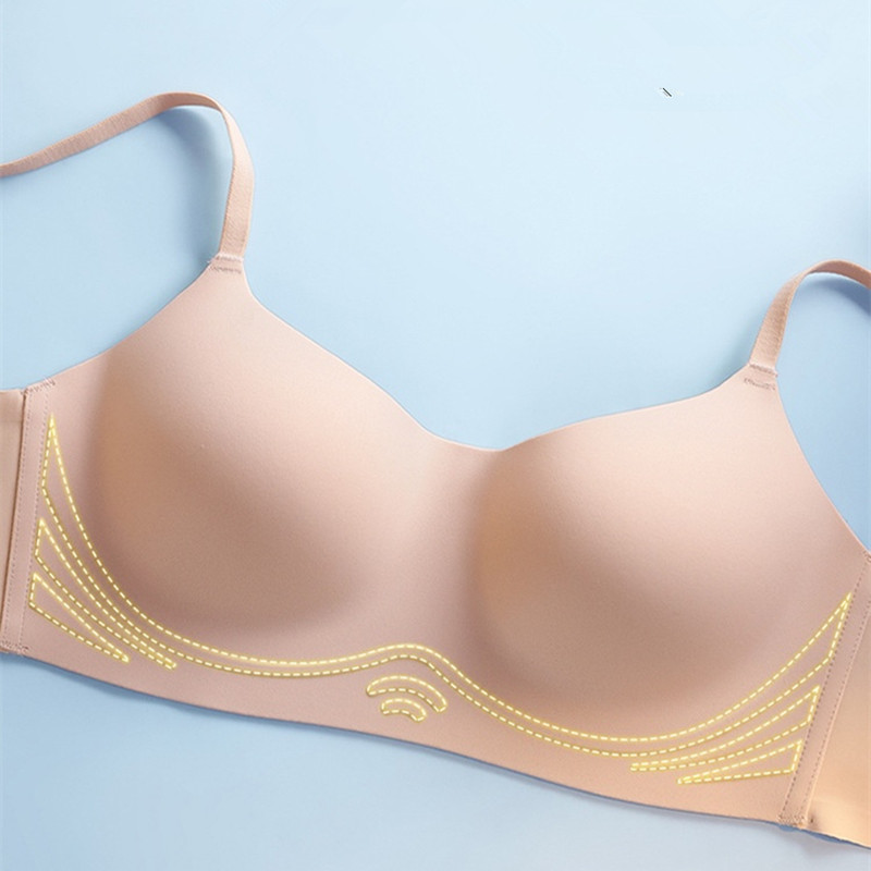 Εσώρουχα χωρίς ραφή Γυναικεία λεπτή διατομή Μεγάλο στήθος Εμφάνιση μικρού στήθους μαζεμένο στήθος Αντιφωτιστικό σουτιέν Αναπνεύσιμο