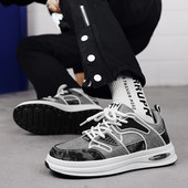 Jarné a jesenné nové pánske nízke športové topánky s trendy dizajnom, ležérne a všestranné módne študentské vulkanizované topánky