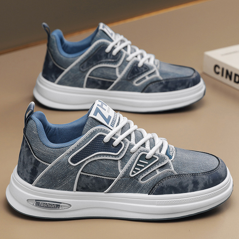 Jarné a jesenné nové pánske nízke športové topánky s trendy dizajnom, ležérne a všestranné módne študentské vulkanizované topánky