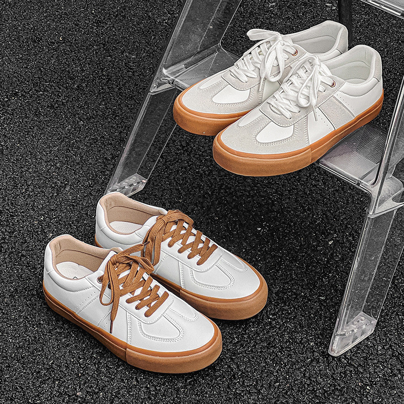 Γερμανικά παπούτσια προπόνησης μικρά λευκά ανδρικά παπούτσια άνοιξη 2023 νέα ρετρό προπόνηση αθλητικά ανδρικά casual βουλκανιζέ παπούτσια