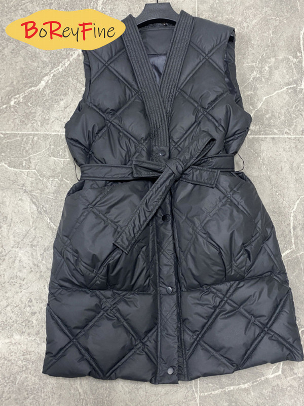 2023, vestă de iarnă pentru femei, căptușită din bumbac, supradimensionate, groase, calde, vestă ocazională, parka lungă, fără mâneci, pentru femei
