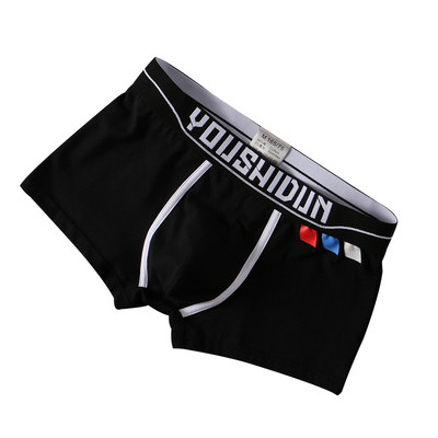 Мъжко бельо, гащи, модни памучни боксерки с принт, мъжки дишащи мъжки еластични боксерки M-3XL