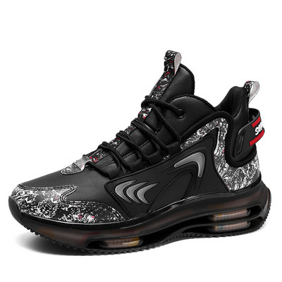 Muške tenisice Čizme za trčanje Modna sportska obuća za trčanje na otvorenom Mrežasta prozračna obuća Crna obuća za košare Muška velika obuća
