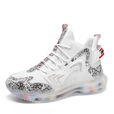 Muške tenisice Čizme za trčanje Modna sportska obuća za trčanje na otvorenom Mrežasta prozračna obuća Crna obuća za košare Muška velika obuća