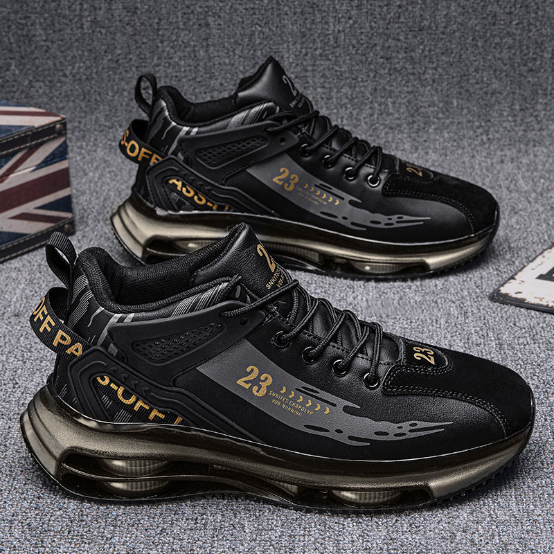 Muške tenisice Čizme za trčanje Modna sportska obuća za trčanje na otvorenom Mrežasta prozračna obuća Crna obuća za košare Muška velika obuća