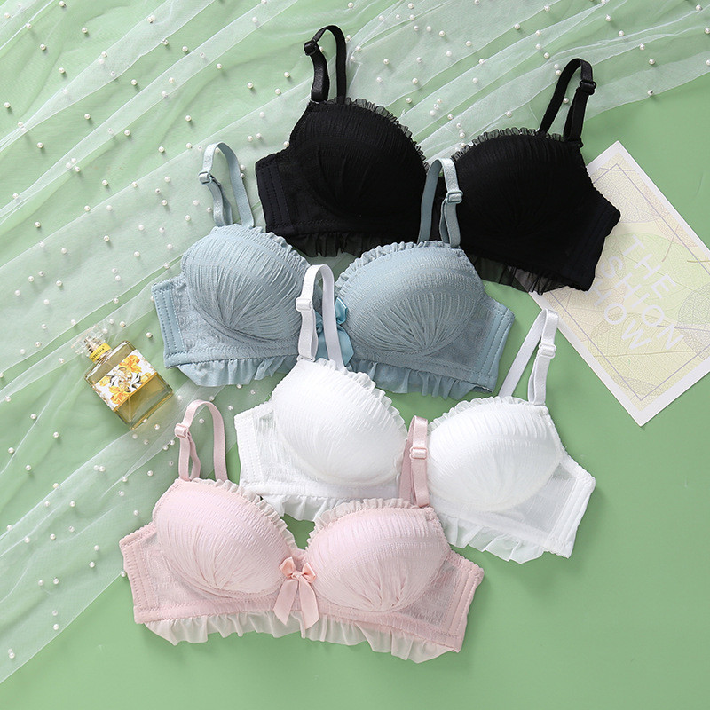 Sexy Lace Bra Set Push Up Moteriškas liemenėlės apatinis trikotažas moterims Apatiniai drabužiai lencerija Minkšta liemenėlė+Pantys Comfort Stretchy Active Bra