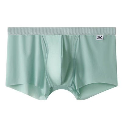 Vyriški apatiniai Ice Silk Bokseriniai šortai Vyriški U Išgaubti Minkšti Boksernai Vasarinės Kelnaitės Seksualios vyriškos apatinės kelnės