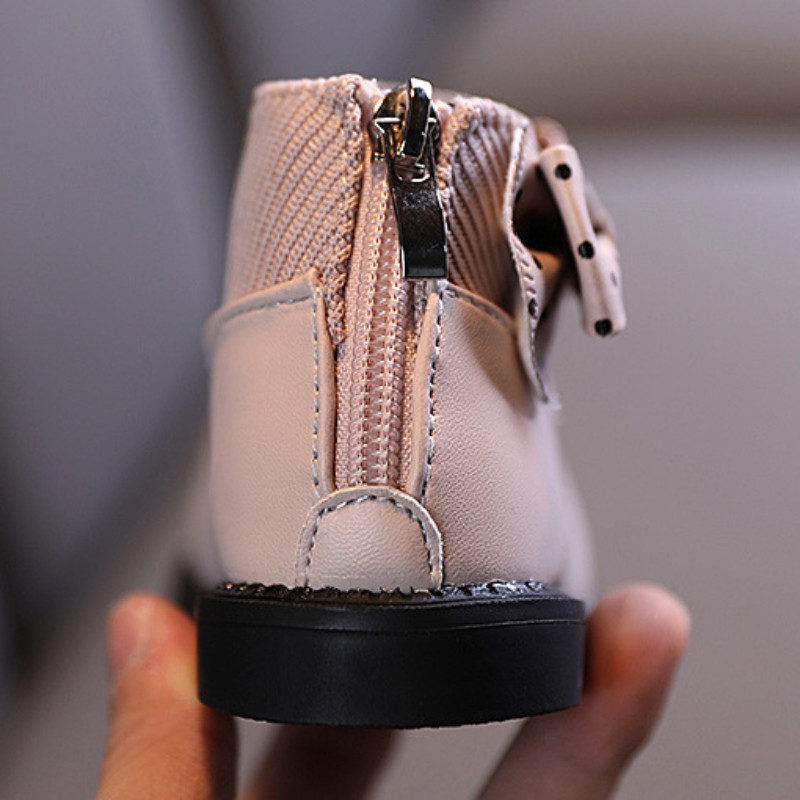 Dječje pamučne čizme, zimska cipela za djevojčice, dječje kožne čizme s mekim potplatom, slatke dječje plišane kratke čizme s mašnom, besplatna dostava