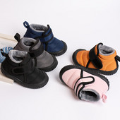 Χειμερινά Βρεφικά Ζεστά Βαμβακερά Παπούτσια Κοριτσίστικα Ψηλές Μπότες Πριγκίπισσας Αγόρια Αδιάβροχες Κοντές Μπότες Παιδικές Χονδρές Γούνινες Μπότες Χιονιού για -15 βαθμούς