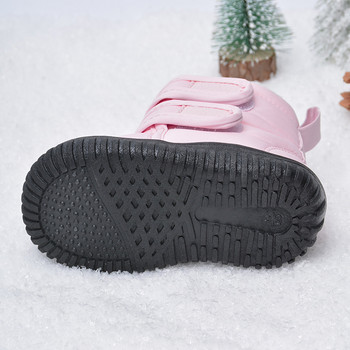 Χειμερινά Βρεφικά Ζεστά Βαμβακερά Παπούτσια Κοριτσίστικα Ψηλές Μπότες Πριγκίπισσας Αγόρια Αδιάβροχες Κοντές Μπότες Παιδικές Χονδρές Γούνινες Μπότες Χιονιού για -15 βαθμούς
