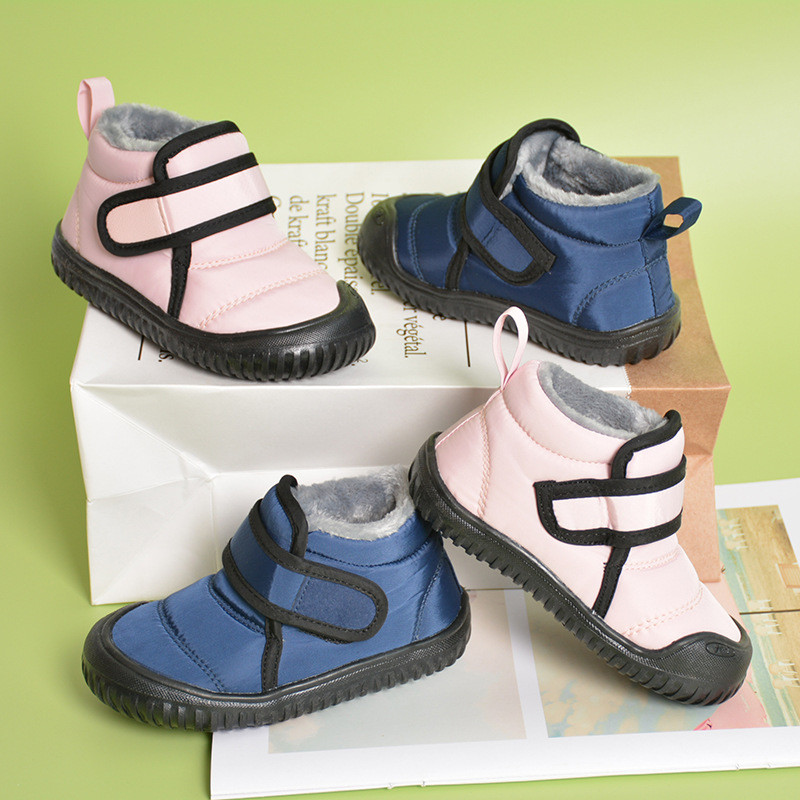 Χειμερινά Βρεφικά Ζεστά Βαμβακερά Παπούτσια Κοριτσίστικα Ψηλές Μπότες Πριγκίπισσας Αγόρια Αδιάβροχες Κοντές Μπότες Παιδικές Χονδρές Γούνινες Μπότες Χιονιού για -15 βαθμούς