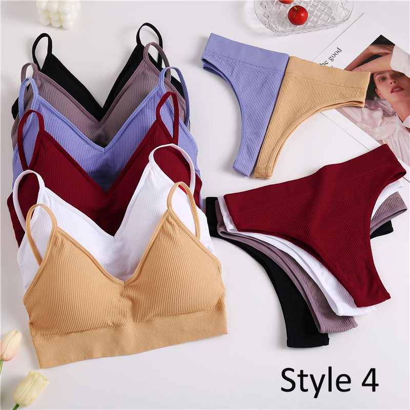 2 vnt apatinių drabužių komplektas moteriškas besiūlis belaidis liemenėlė Seksualios moteriškos apatinės kelnės aukštu liemeniu Patogus pagrindinis apatinis trikotažas su apyrankėmis