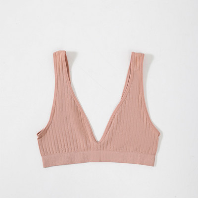 Besiūlė liemenėlė, skirta moteriškai, joga be pamušalo, moteriška liemenėlė Deep V Sexy Moteriškas apatinis trikotažas be nugaros apatinis apatinis trikotažas su apyrankėmis