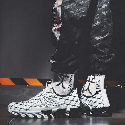 Nové módne pánske bežecké topánky, športové topánky, ležérne tenisky zo sieťoviny, tenisky pre mužov, vulkanizované topánky, pánske tenisky