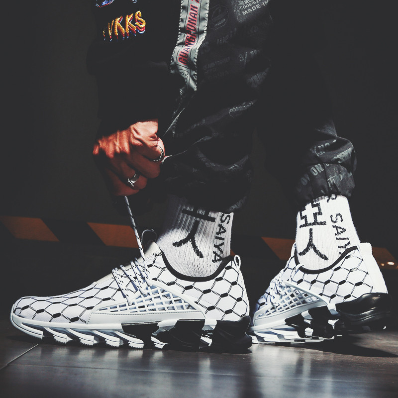 Nové módne pánske bežecké topánky, športové topánky, ležérne tenisky zo sieťoviny, tenisky pre mužov, vulkanizované topánky, pánske tenisky