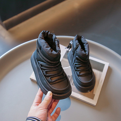 Rudens žiemos batai vaikiški batai šilti pliušiniai berniukams mažyliams mergaičių batai madingi klitas vaikams laisvalaikio batai berniukams mergaičių batai vaikams