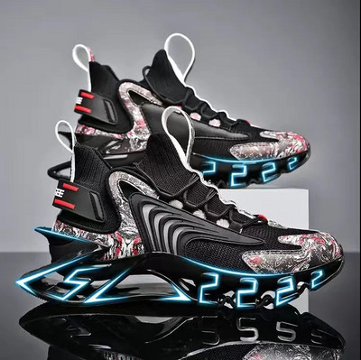 Pavasariniai vyriški sportbačiai kvėpuojantys laisvalaikio batai Aukštos kokybės neslystantys sportiniai batai lauke, patogūs tinkliniai batai zapatillas