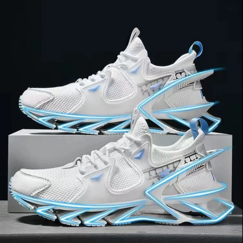 Pavasariniai vyriški sportbačiai kvėpuojantys laisvalaikio batai Aukštos kokybės neslystantys sportiniai batai lauke, patogūs tinkliniai batai zapatillas