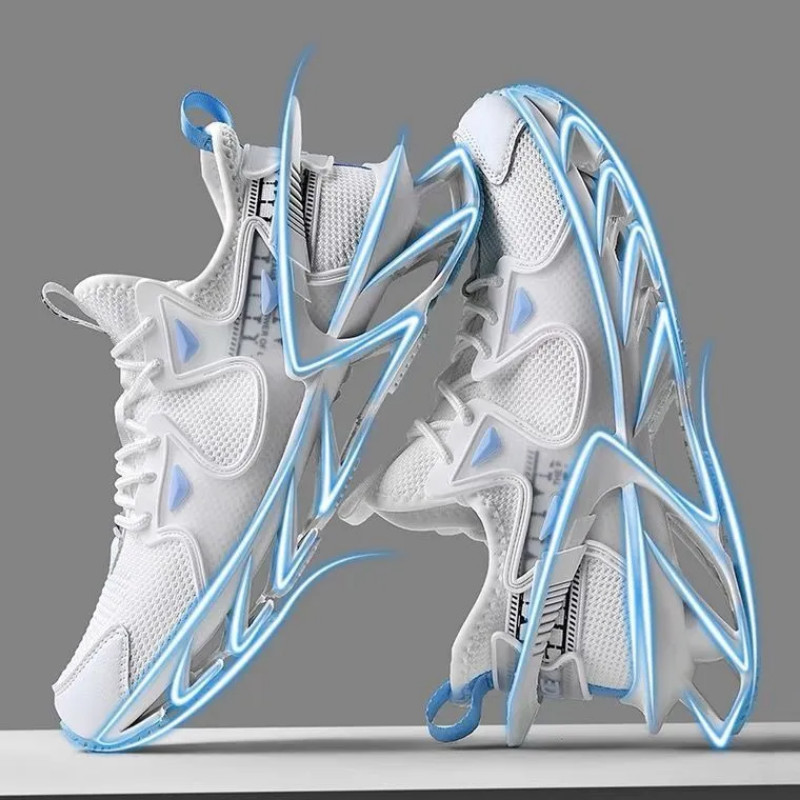 Pavasariniai vyriški sportbačiai kvėpuojantys laisvalaikio batai Aukštos kokybės neslystantys sportiniai batai lauke, patogūs tinkliniai batai zapatillas