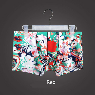 Muško donje rublje Boksačice s printom Ice Silk Transparent Smooth Prozračne U Convex Design Cueca Boxer Seksi gaće