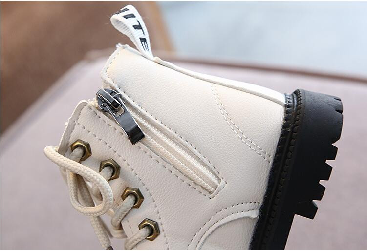 Dječje čizme za jesen/zimu 2023. Kožne čizme za dječake i djevojčice Plišane modne vodootporne neklizajuće tople dječje čizme Cipele 21-30