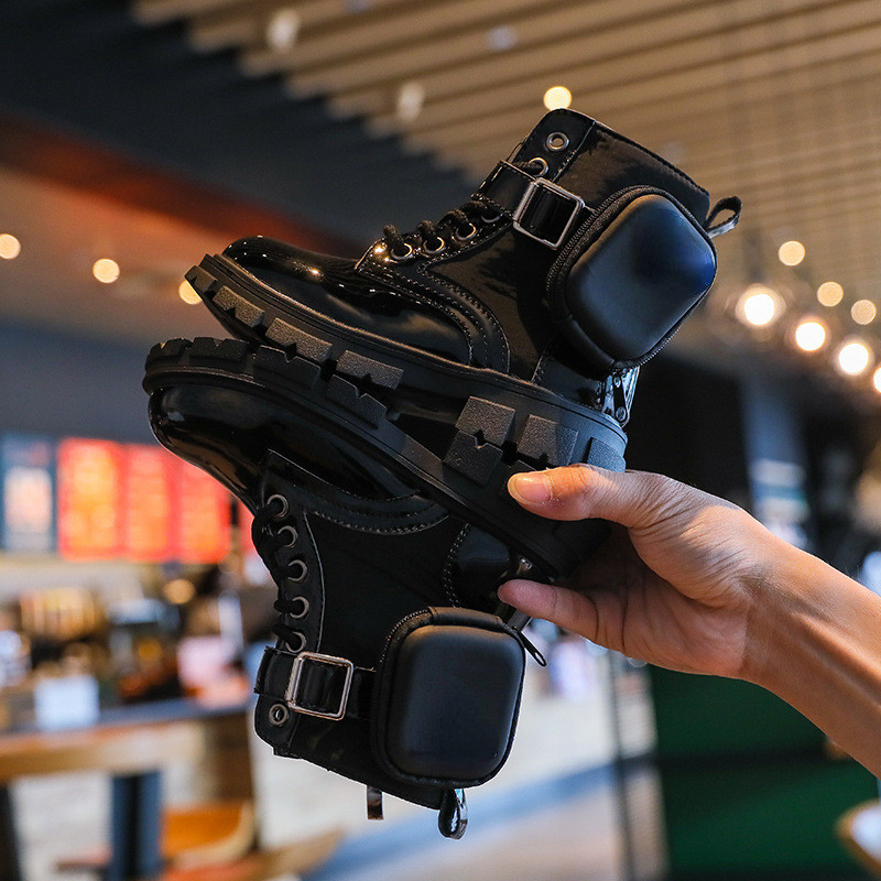 Elegantne dječje gležnjače za djevojčice, crne neklizajuće, mekane jesenske zimske Botas Infantil potpuno nove kožne čizme s platformom za malu djecu