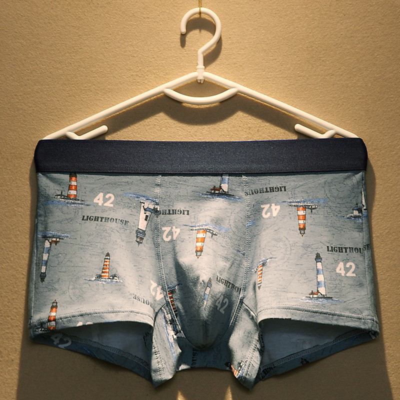 Bărbați bumbac boxer Homme Brand Chiloți pentru bărbați Chiloți pentru bărbați Pantaloni scurți pentru respirație U Convex Pouch Bărbați Plus Size