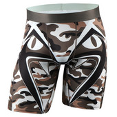 Seksualūs vyriški apatiniai kamufliažiniai spaudiniai Bokseriai Šortai vyrams Ilgi Bokseriai Drabužiai U Išgaubtas maišelis Patogus apatinis trikotažas vyrams