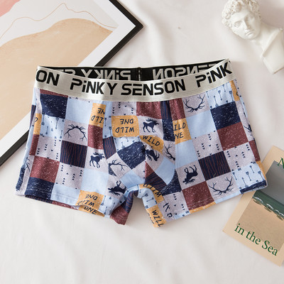 Modno muško pamučno donje rublje s motivom pauka i jelena, muške boksačice, prozračne gaće Cueca Calzoncillos Hombre