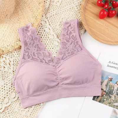 Sutien sport pentru femei de mărime mare Sutien pentru femei Push Up Lenjerie de corp sexy din dantelă pentru somn Yoga Sutien sport Vestă cu lenjerie de corp Sutiene de gimnastică