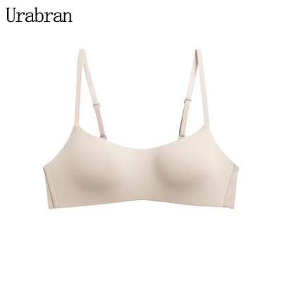 Cupă subțire Lenjerie de corp dintr-o singură bucată, fără cusături, sâni mici pentru femei, adunați în partea de sus pentru a susține confortul rezistent la lasare și fără oțel