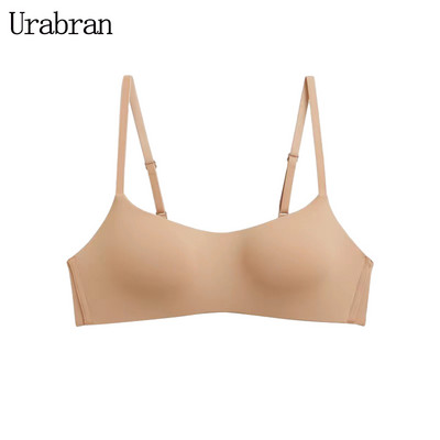 Cupă subțire Lenjerie de corp dintr-o singură bucată, fără cusături, sâni mici pentru femei, adunați în partea de sus pentru a susține confortul rezistent la lasare și fără oțel