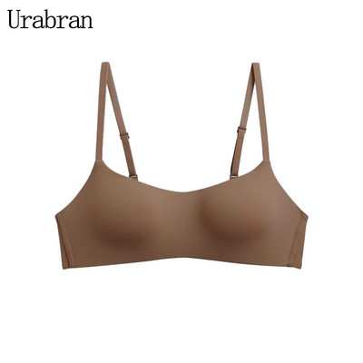 Cupă subțire Lenjerie de corp dintr-o singură bucată, fără cusături, sâni mici pentru femei, adunați în partea de sus pentru a susține confortul rezistent la lasare și fără oțel