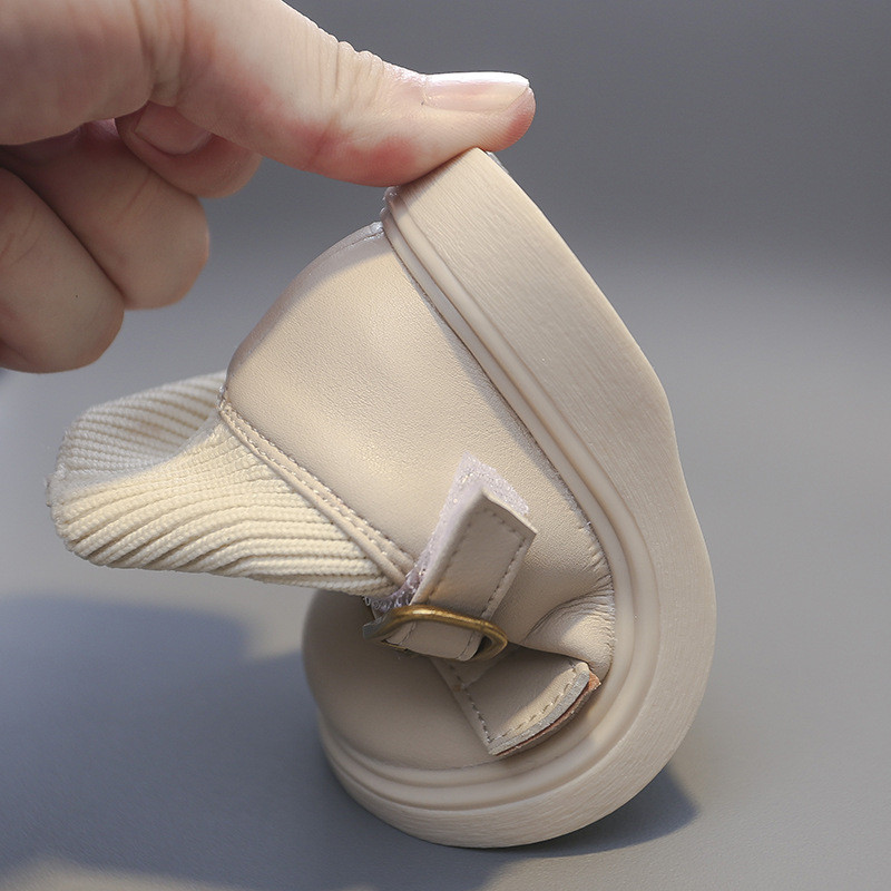 Čizme za djevojčice Jesen Zima Dječje čizme za snijeg Cipele za bebe i malu djecu Vanjske vjetrootporne vodootporne dječje pletene kratke čizme