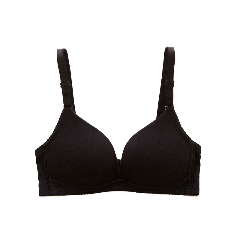 Aktivni grudnjak za tinejdžerice Bežični skupljeni tanki mekani pamučni donji veš Push up grudnjak s punim košaricama Glatko prozračno donje rublje Žensko