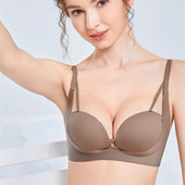 Bešavno donje rublje za žene s malim i ravnim grudima, push-up i povećanjem, sekundarnim grudima, protiv opuštanja, sjajni grudnjak