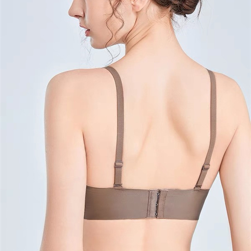 Bešavno donje rublje za žene s malim i ravnim grudima, push-up i povećanjem, sekundarnim grudima, protiv opuštanja, sjajni grudnjak