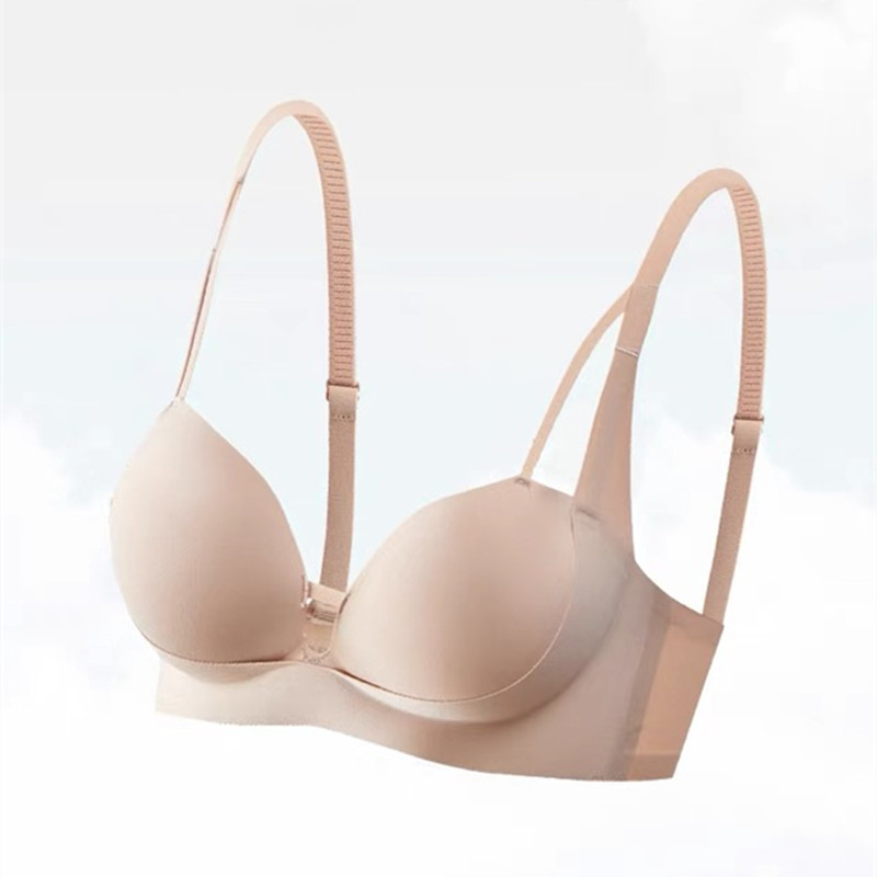 Bešavno donje rublje za žene s malim i ravnim grudima, push-up i povećanjem, sekundarnim grudima, protiv opuštanja, sjajni grudnjak
