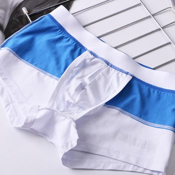 Ανδρικά εσώρουχα Boxer Βαμβακερά Cuecas Boxers Ανδρικά σορτς μπόξερ Εσώρουχα χαμηλή μέση U κυρτή θήκη Άνδρας και αναπνεύσιμο σώβρακο