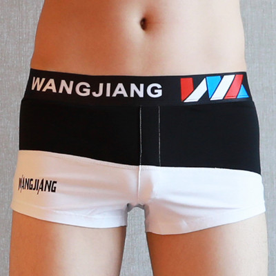 Vyriški apatiniai rūbai Boxer Medvilnė Cuecas Boxer Vyriški bokseriniai šortai Apatiniai apatiniai apatinis trikotažas žemu juosmeniu U išgaubtas maišelis Vyras ir kvėpuojančios apatinės kelnės