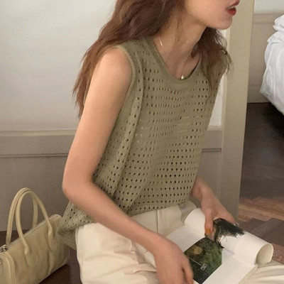 Yasuk Ljetni ležerni pulover Majica na rukavu Ženska široka pletena majica Nježna boemska majica za odmor na plaži Izdubljena bluza Zaštita od sunca